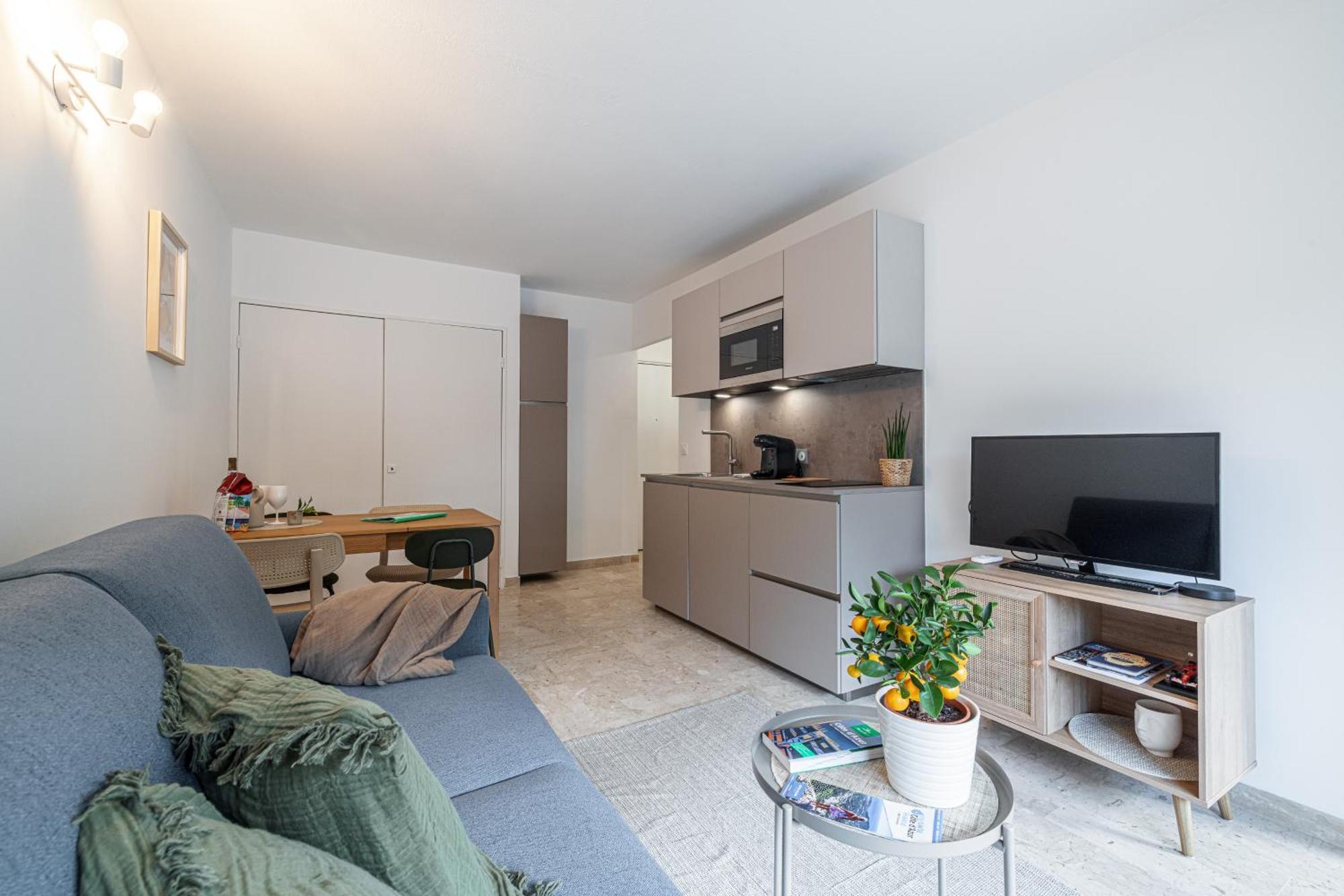 Appartement 2P Renove Avec Terrasse Au Port De นีซ ภายนอก รูปภาพ