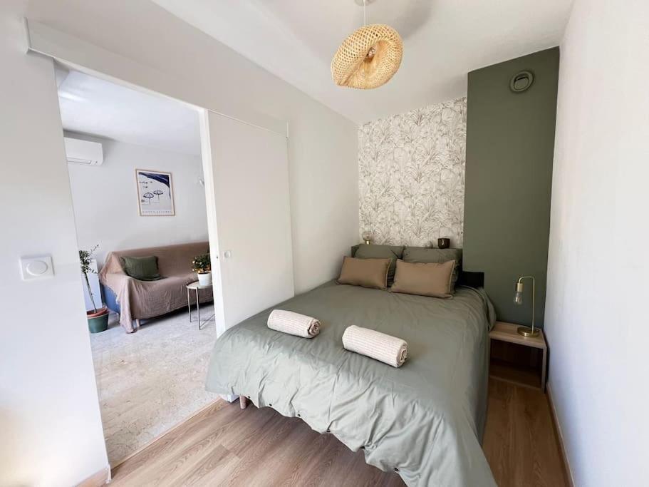 Appartement 2P Renove Avec Terrasse Au Port De นีซ ภายนอก รูปภาพ